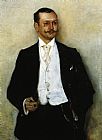 Karl Canvas Paintings - Portrait of the Painter Karl Strathmann